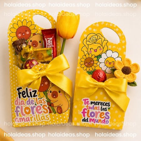 🩷 Kit de Bolsos con bolsillo para flores y chocolates
